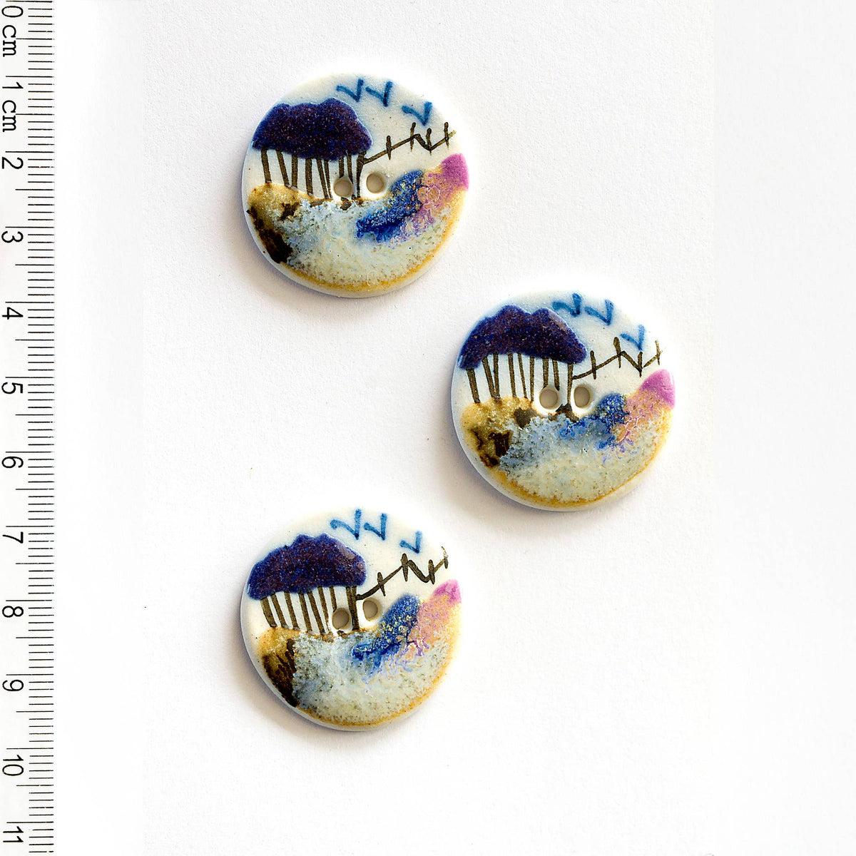 Country Scene Buttons