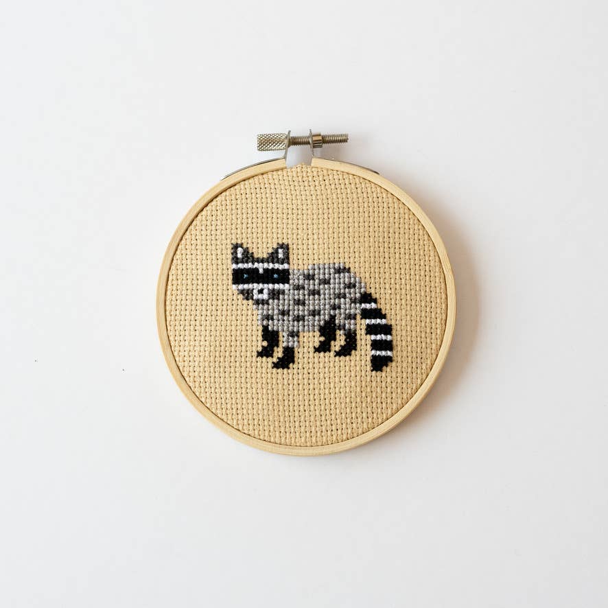 Raccoon Cross Stitch Kit