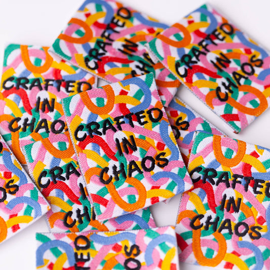CRAFTED IN CHAOS - Sewing Labels Tags