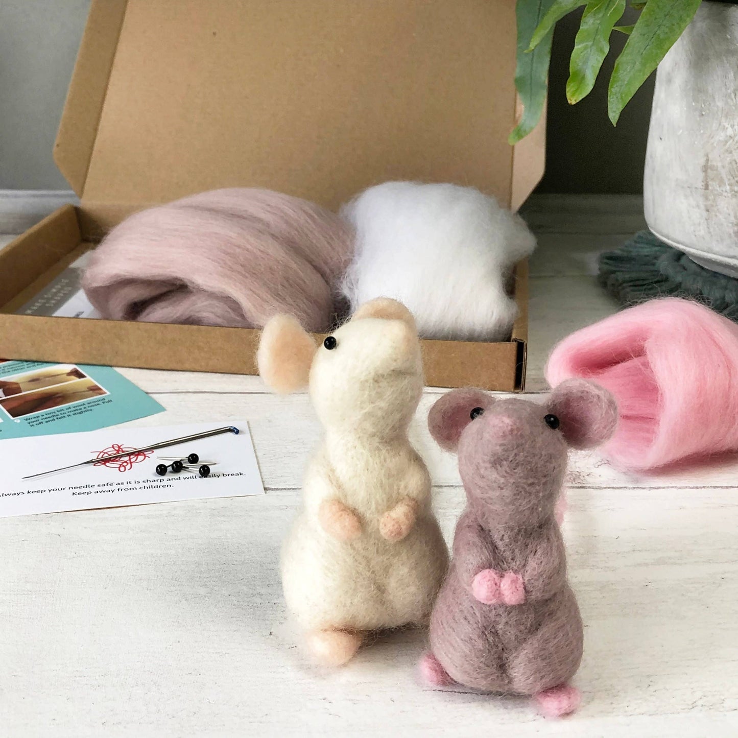 Mice Needle Felting Kit