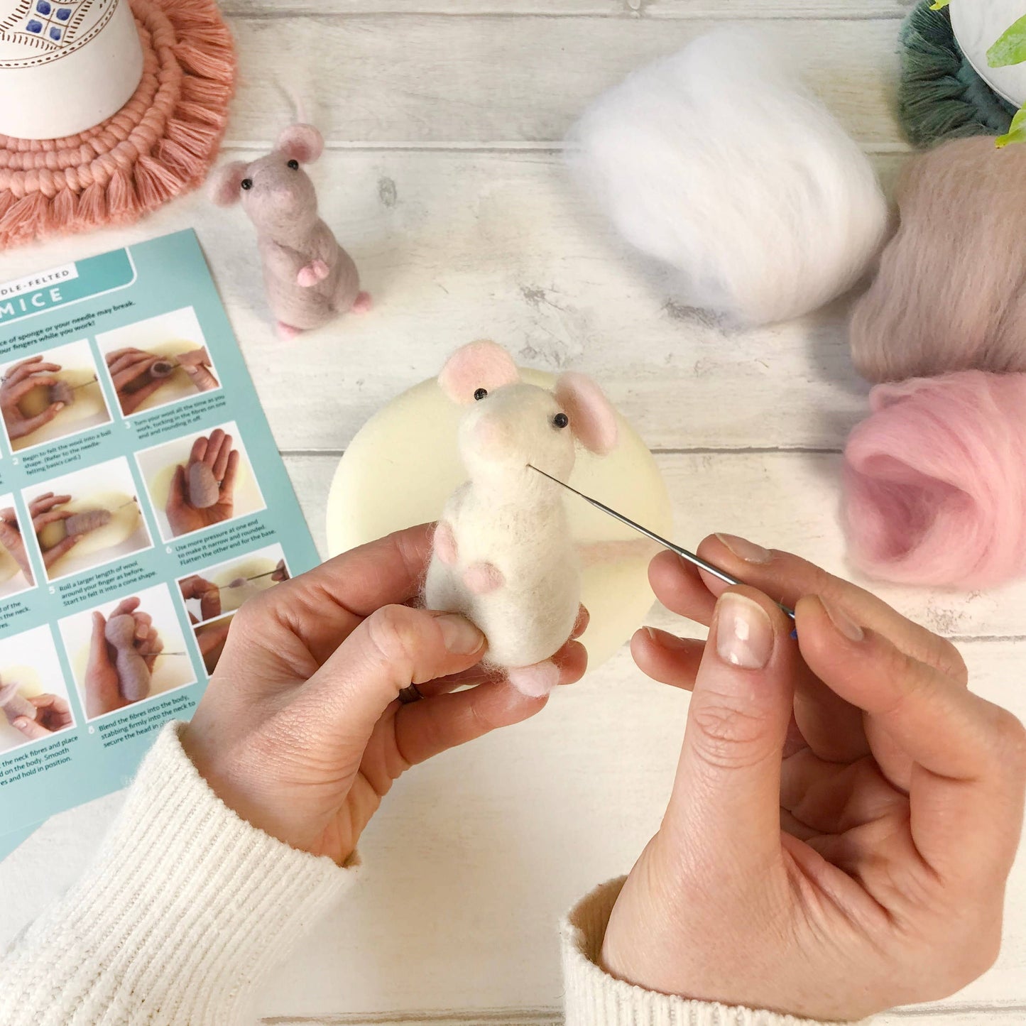 Mice Needle Felting Kit