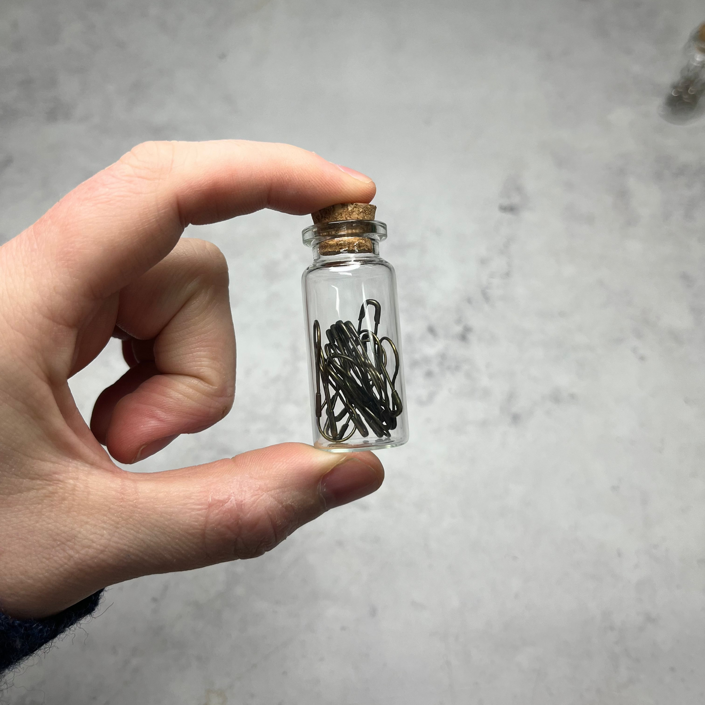 Glass Bottle Stitch Marker