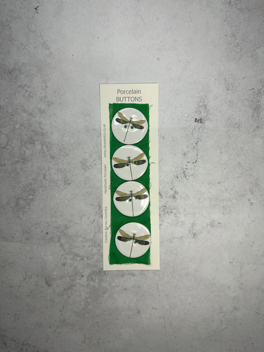 Dragonfly Porcelain Buttons