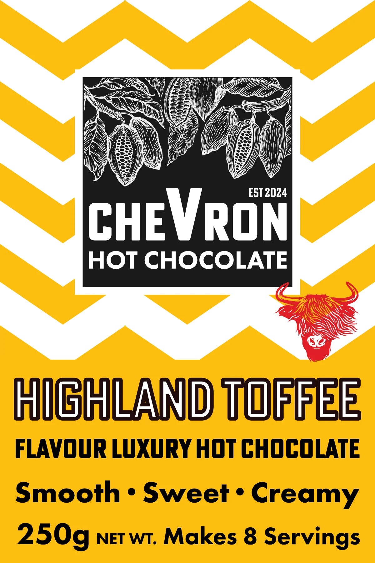Chevron Hot Chocolate 250g Pouches