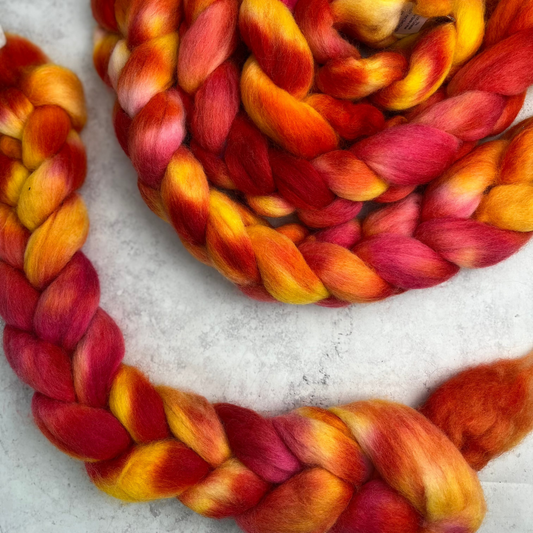 FTLOY Hand Dyed Corriedale Braid
