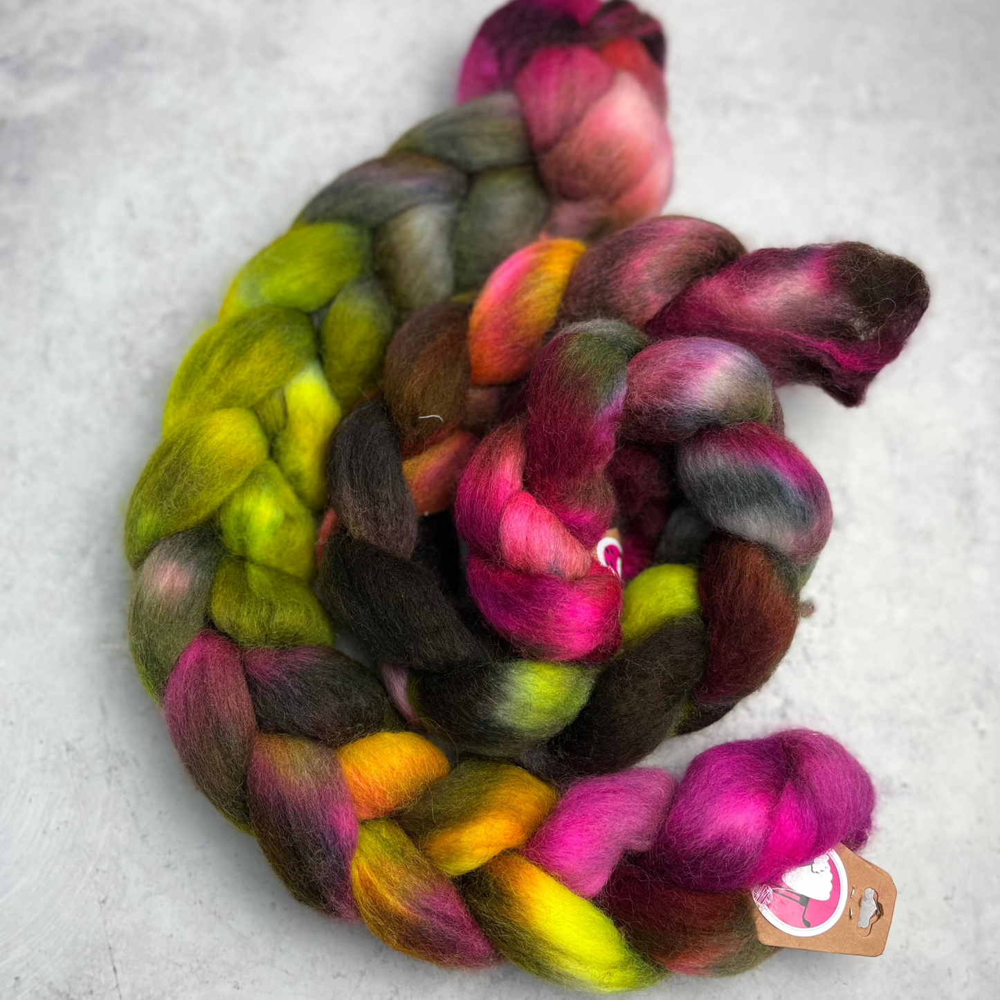 FTLOY Hand Dyed Corriedale Braid