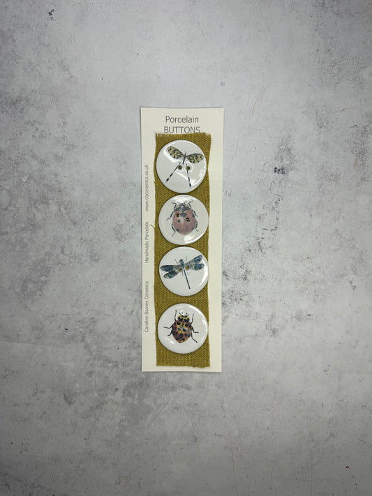 Insect Porcelain Buttons