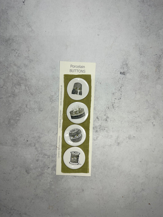 Haberdashery Porcelain Buttons