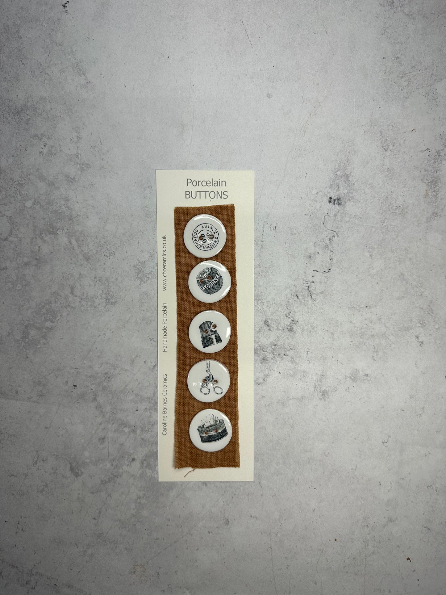 Haberdashery Porcelain Buttons