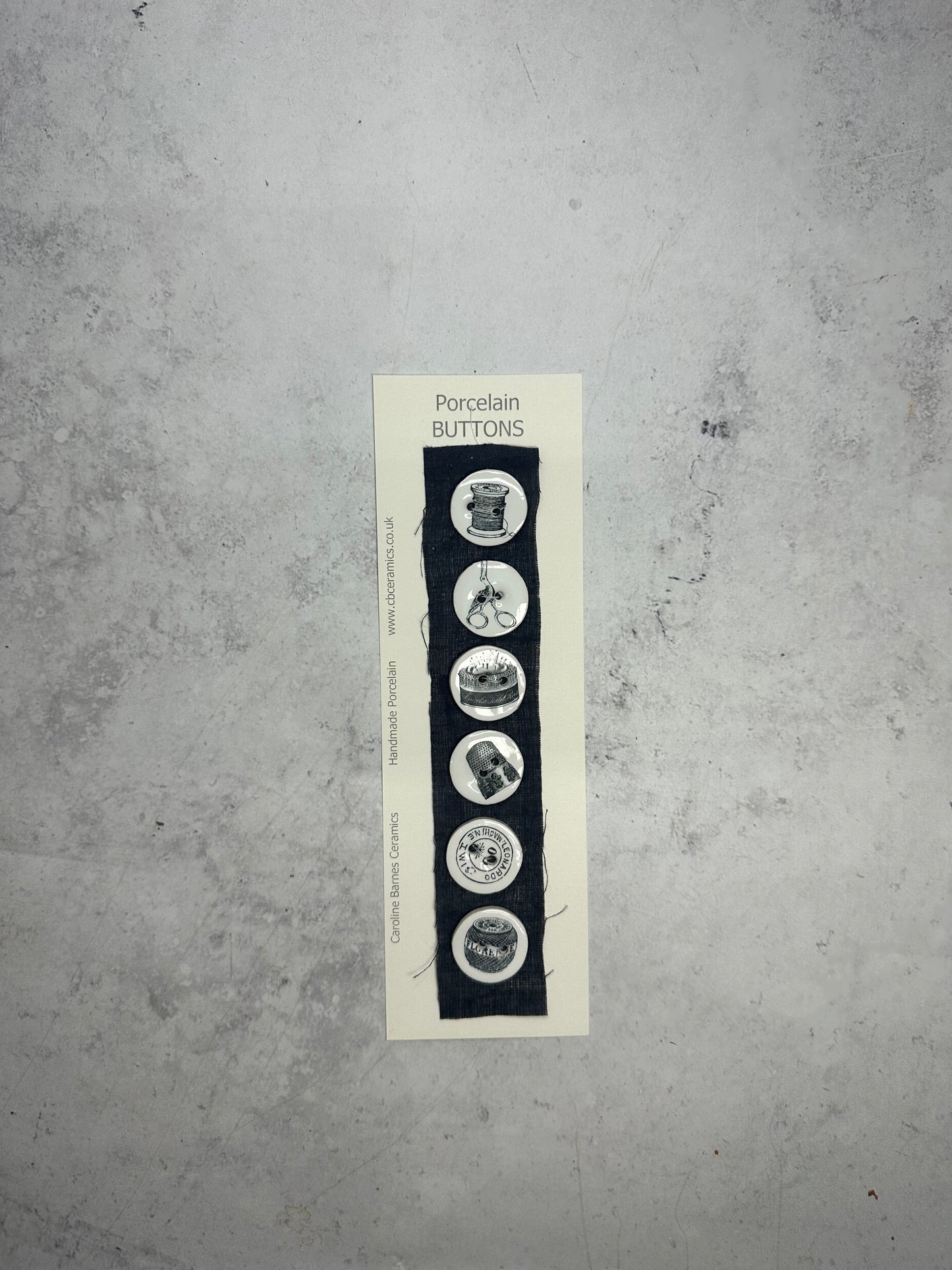Haberdashery Porcelain Buttons