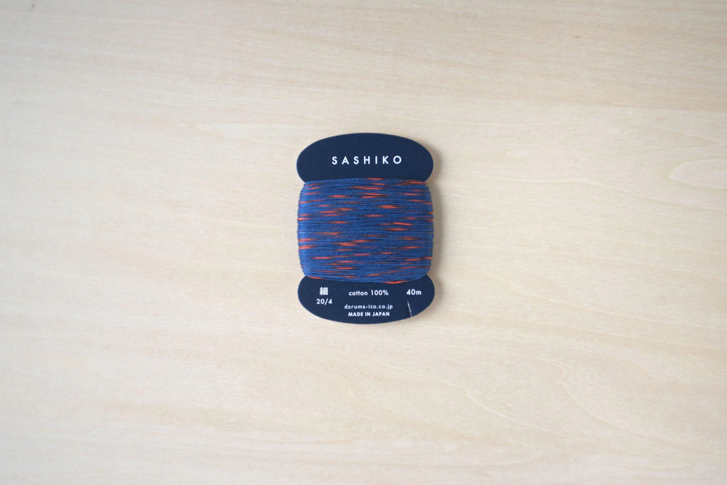 DARUMA Sashiko Thread Card: Kasuri