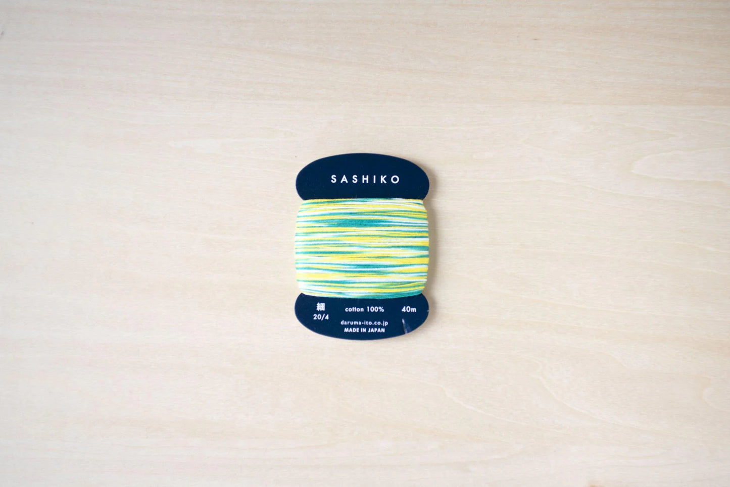 DARUMA Sashiko Thread Card: Kasuri
