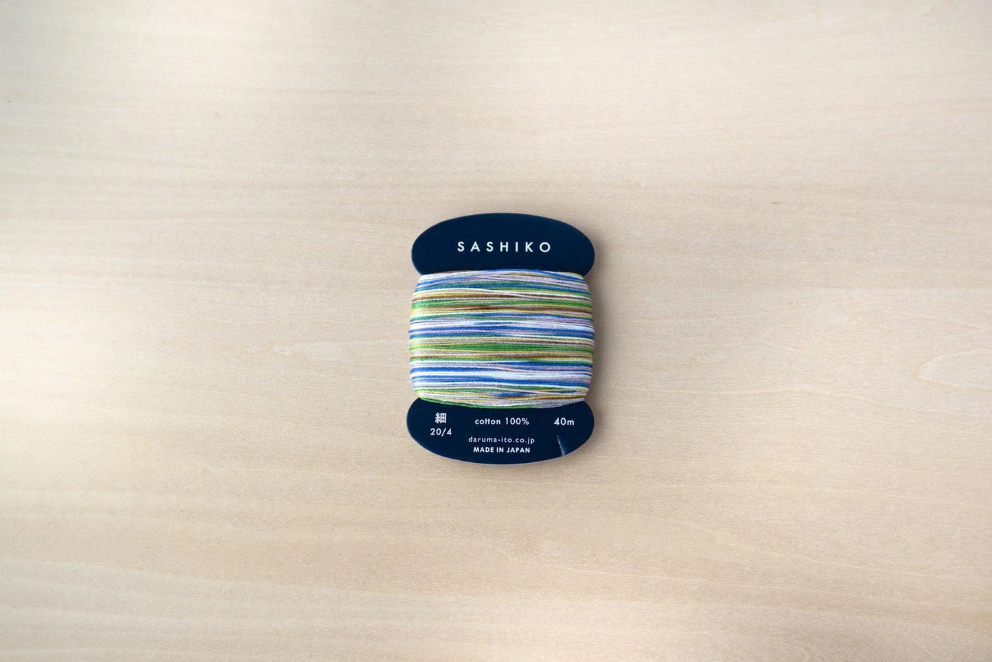 DARUMA Sashiko Thread Card: Kasuri