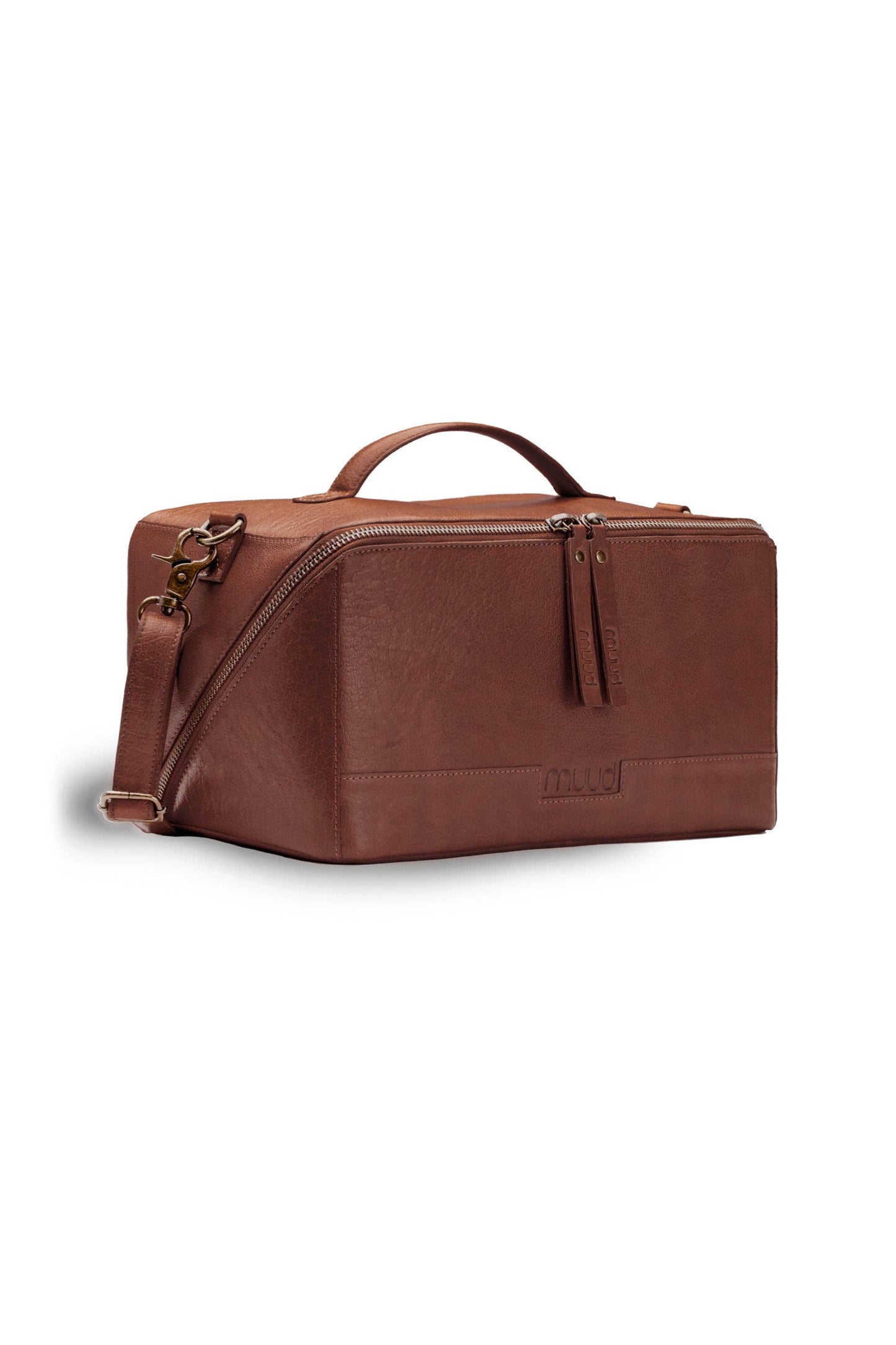 Cleo midi Project Bag: Rich Brown