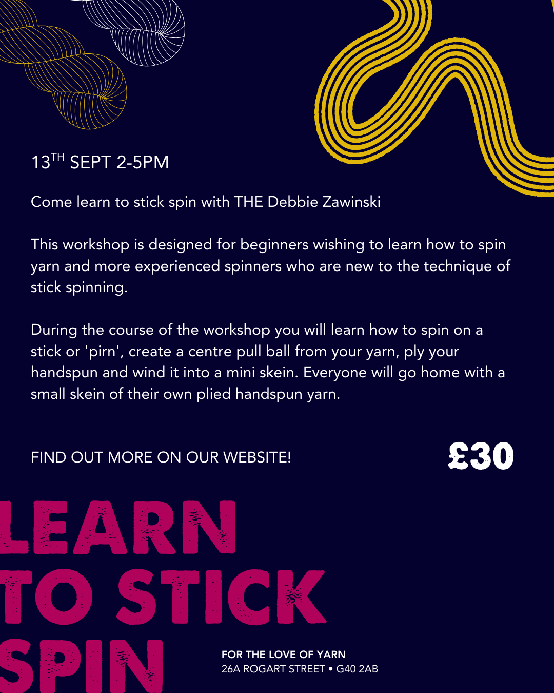 FERAL SPINNER STICK SPINNING WORKSHOP
