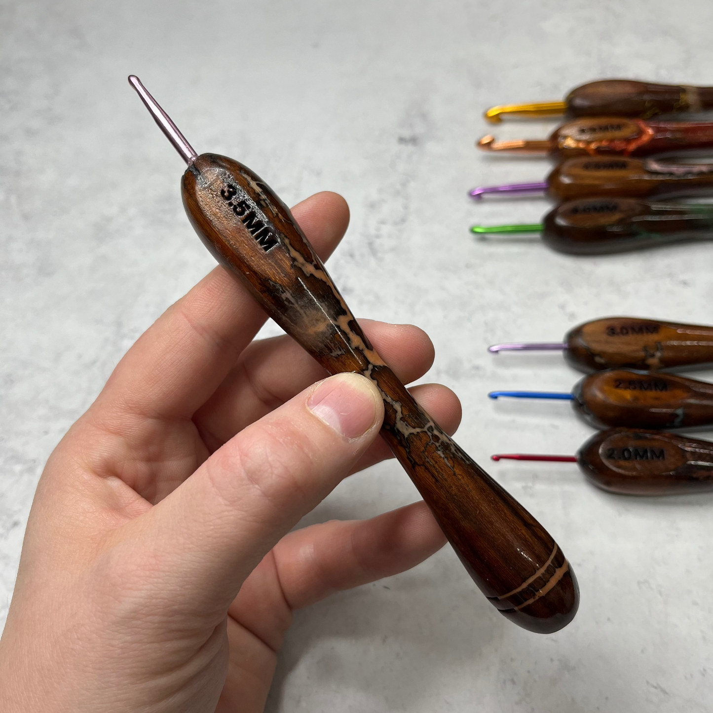 NEW Fractal Burn Crochet Hook