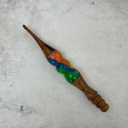 Hand Carved Wooden Crochet Hooks