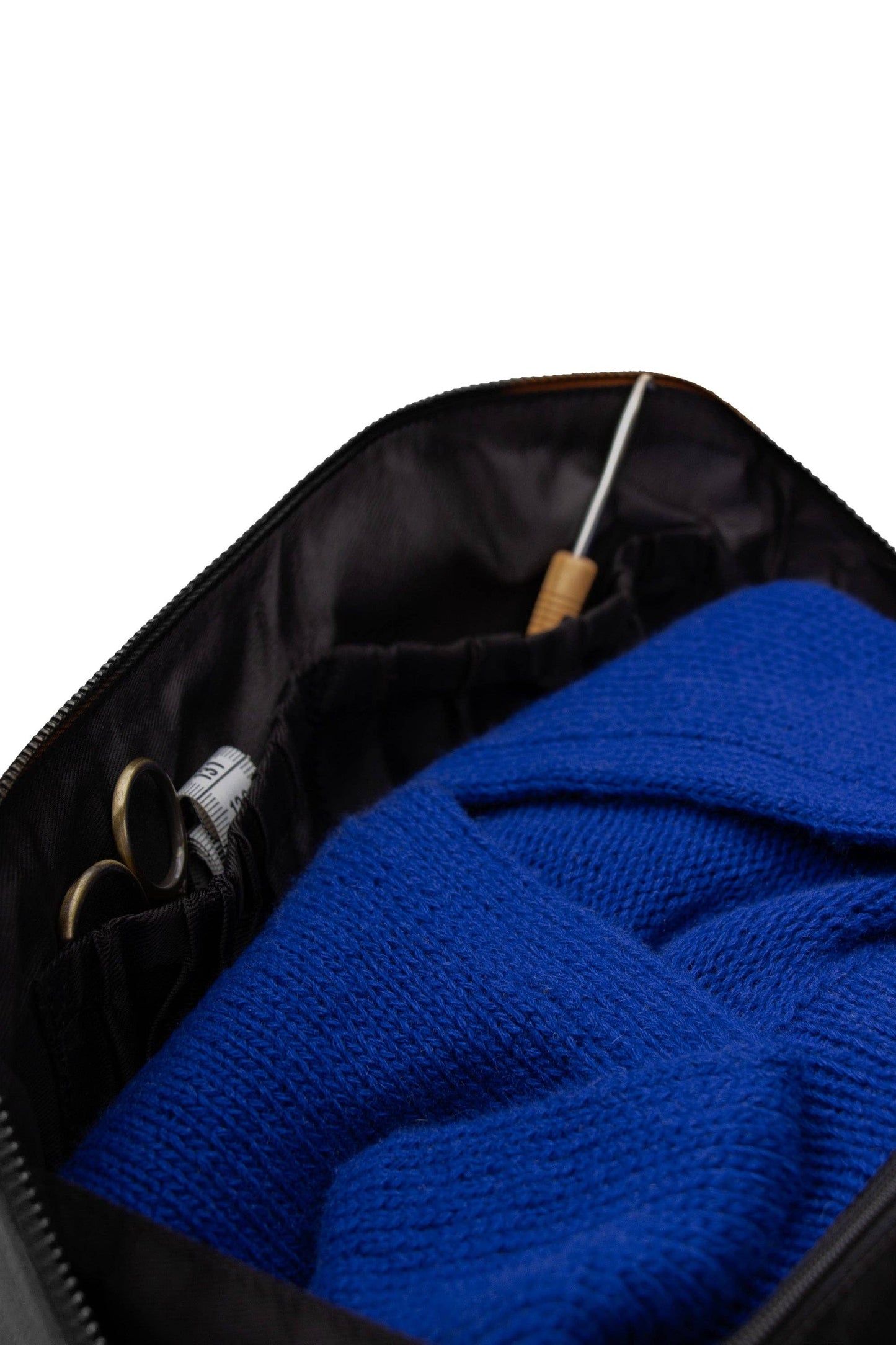 Cleo midi Project Bag: Rich Brown