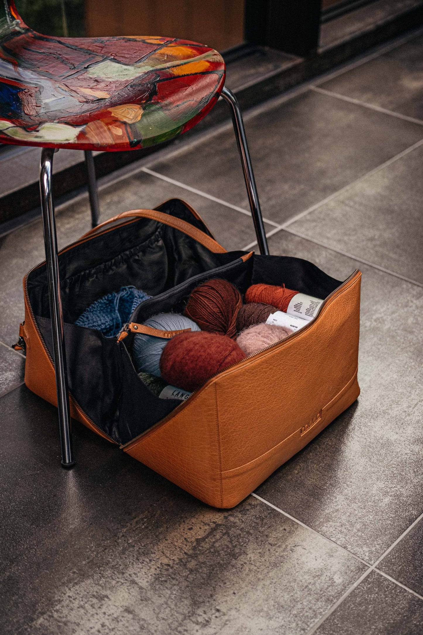 Cleo XL Project Bag: Whisky / One size