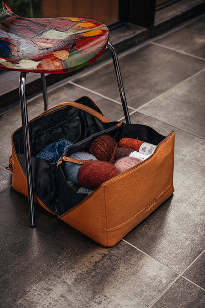 Cleo XL Project Bag: Whisky / One size