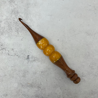Hand Carved Wooden Crochet Hooks