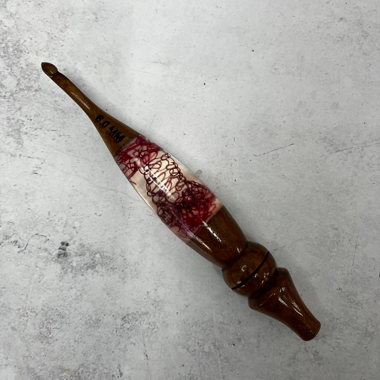 Hand Carved Wooden Crochet Hooks