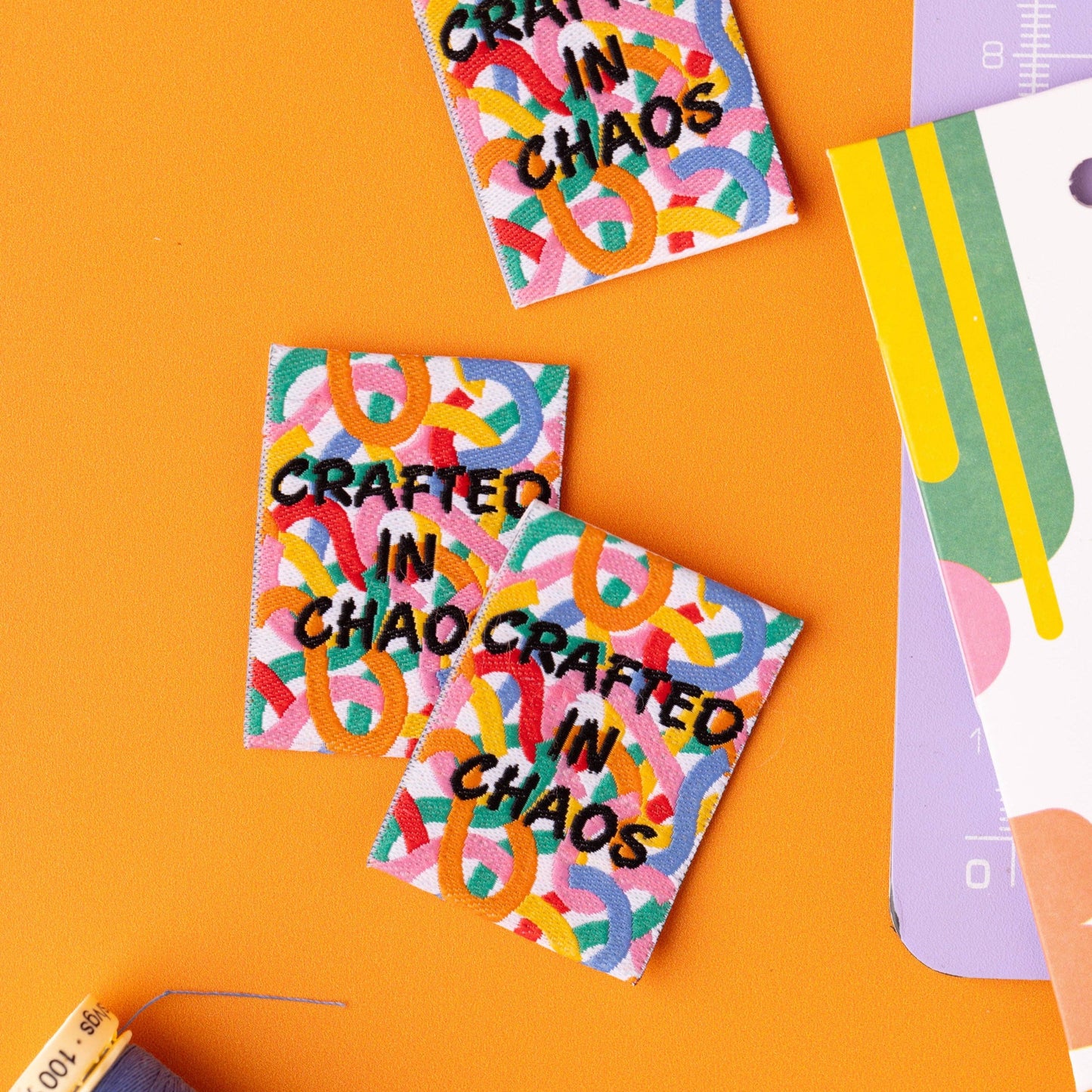 CRAFTED IN CHAOS  - Sewing Labels Tags