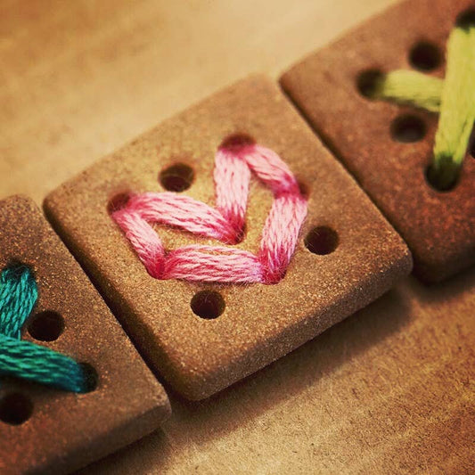 Square 9-Hole Buttons