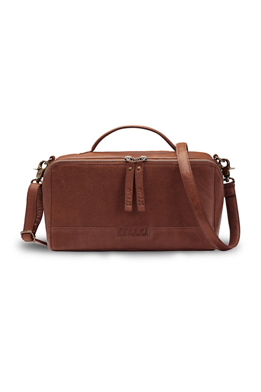 Cleo midi Project Bag: Rich Brown