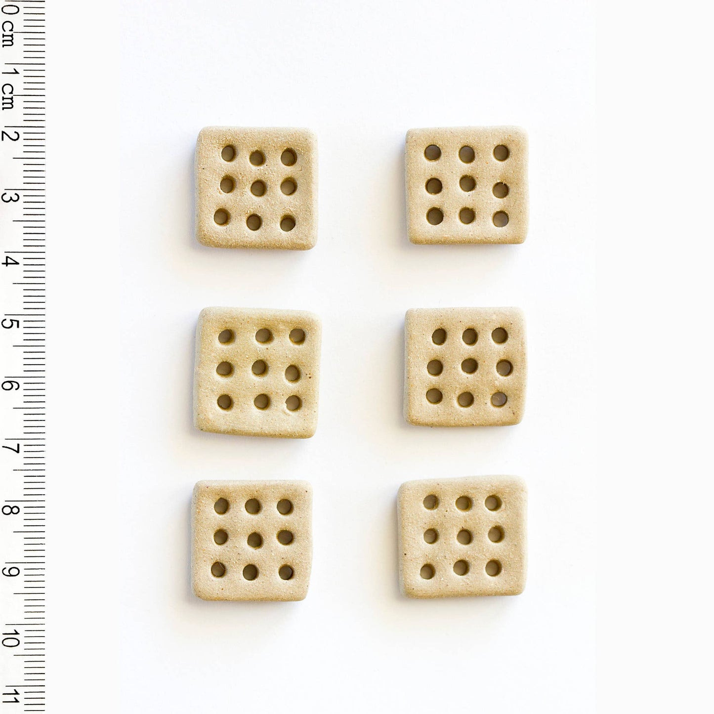 Square 9-Hole Buttons