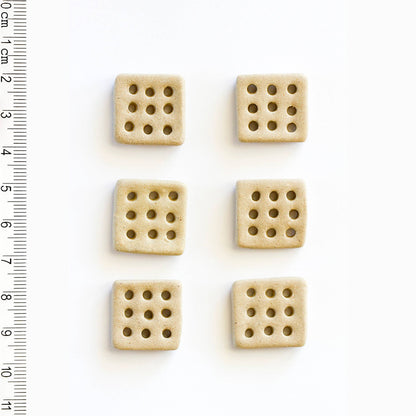 Square 9-Hole Buttons