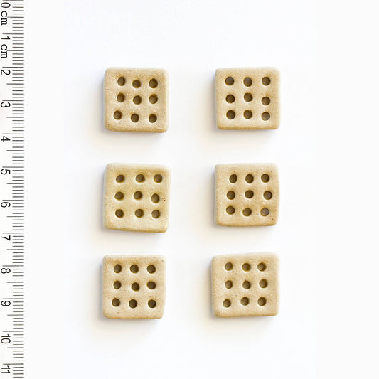 Square 9-Hole Buttons
