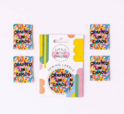 CRAFTED IN CHAOS  - Sewing Labels Tags