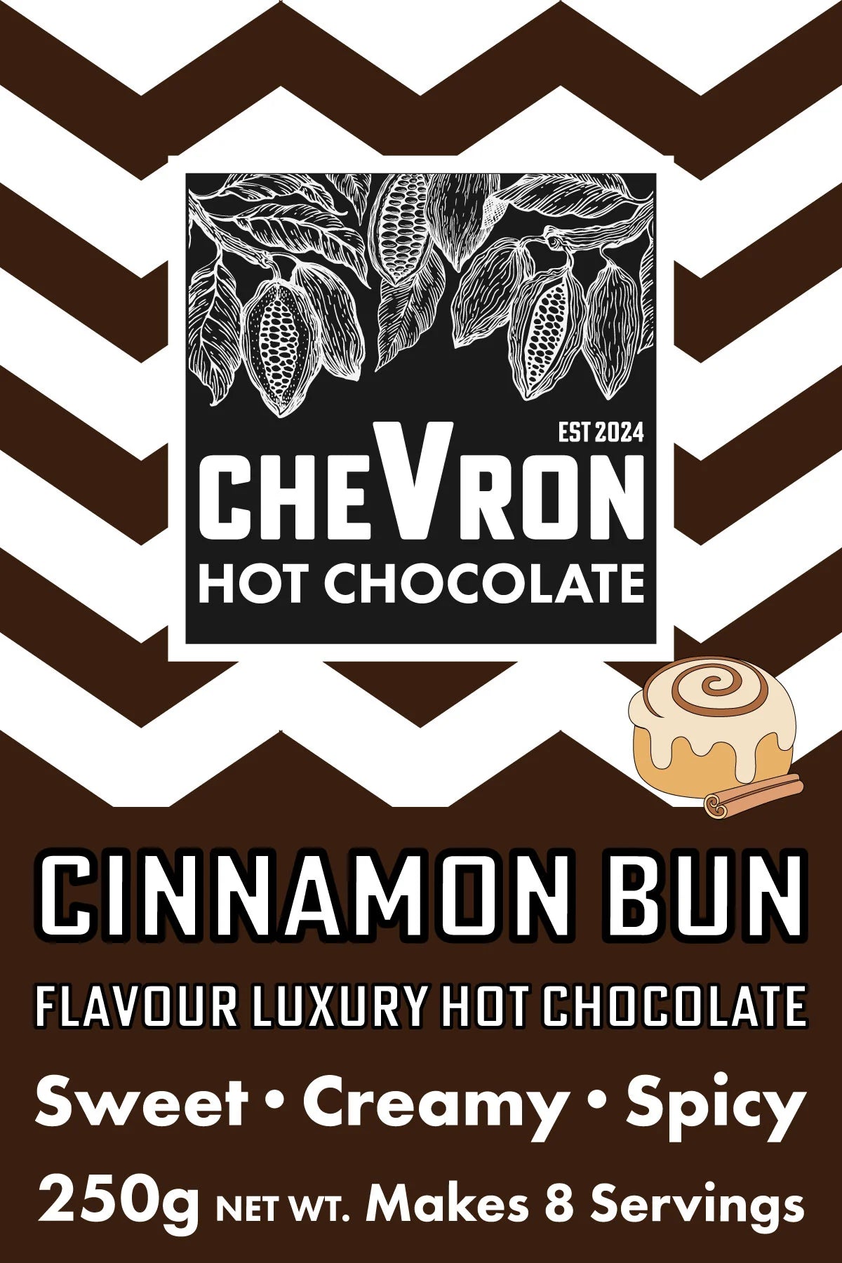 Chevron Hot Chocolate 250g Pouches