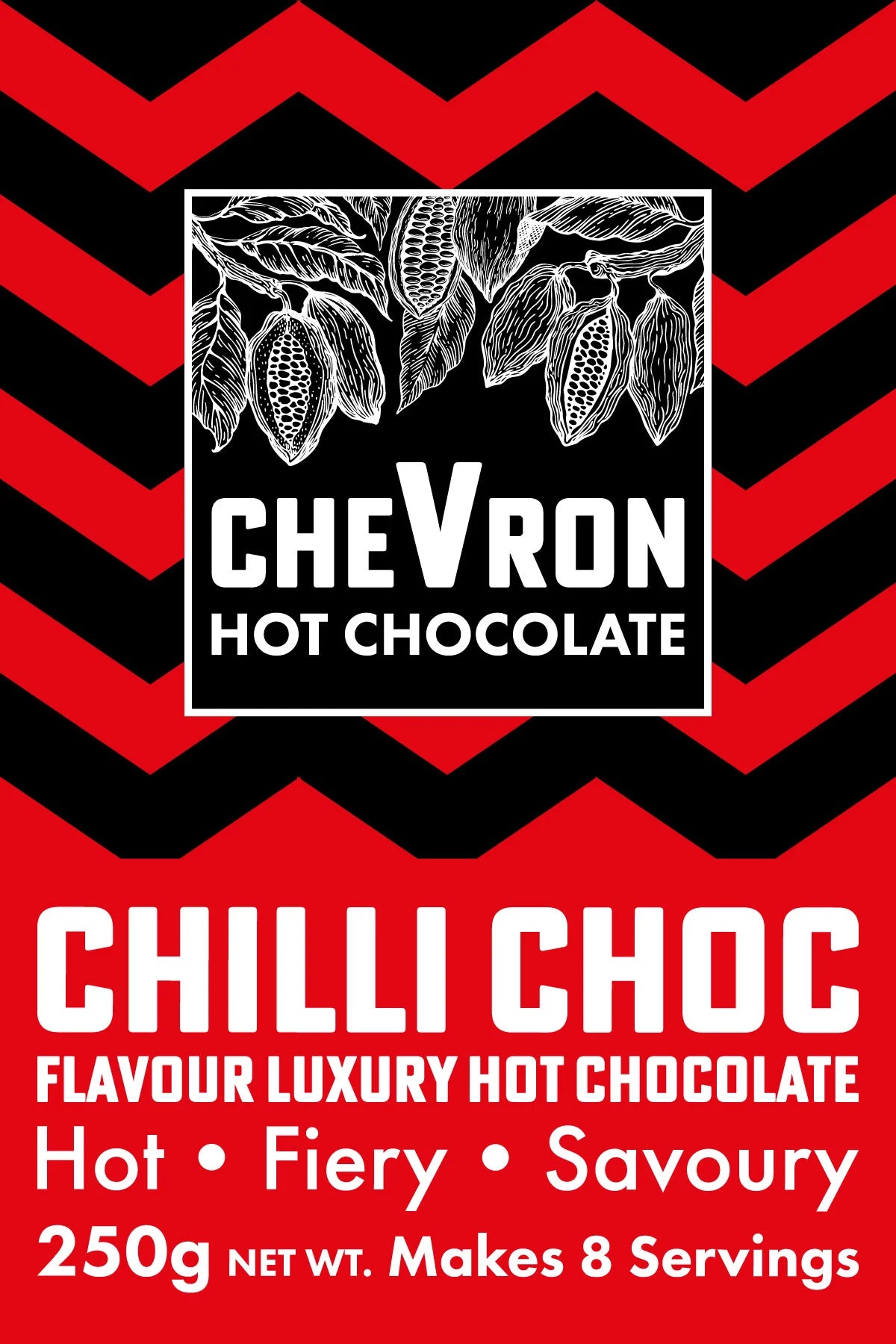 Chevron Hot Chocolate 250g Pouches