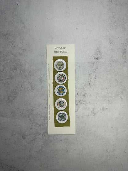 Cotton Spool Porcelain Buttons