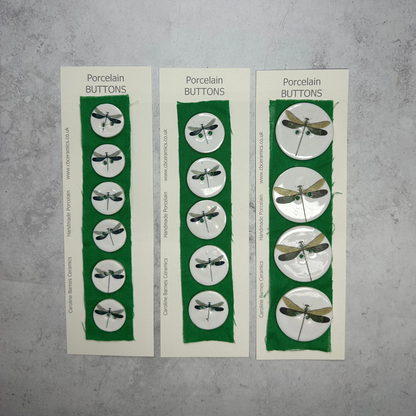 Dragonfly Porcelain Buttons