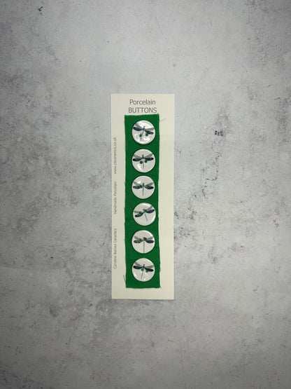 Dragonfly Porcelain Buttons