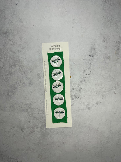 Dragonfly Porcelain Buttons