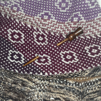 Hand Carved Indian Shawl Pin