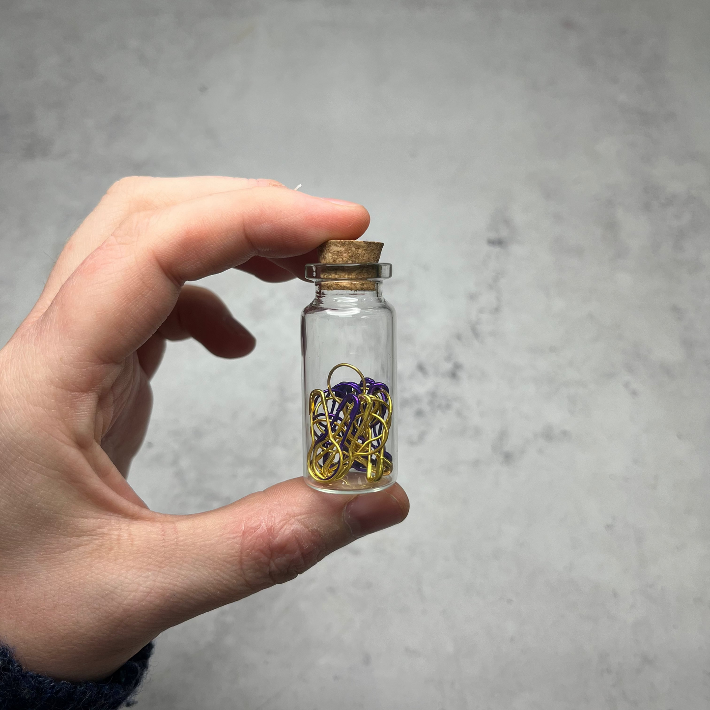 Glass Bottle Stitch Marker