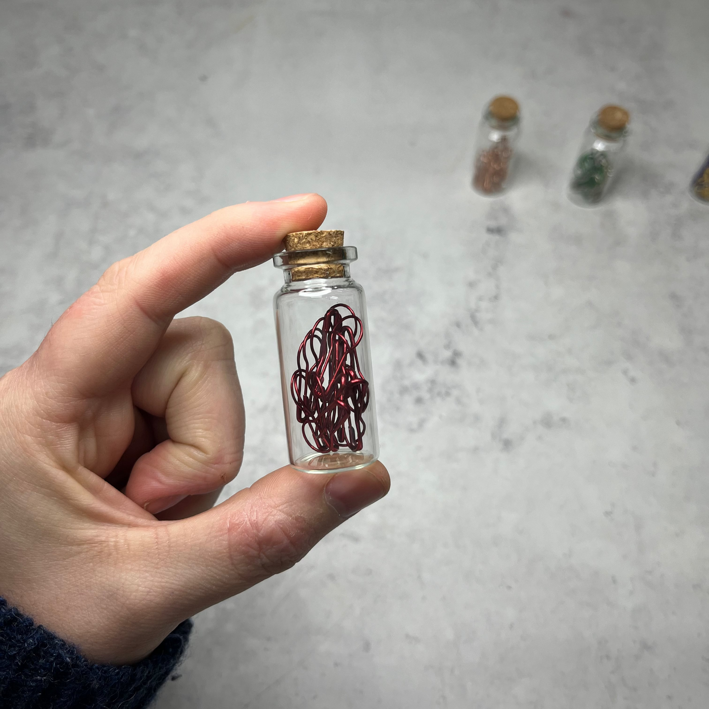 Glass Bottle Stitch Marker