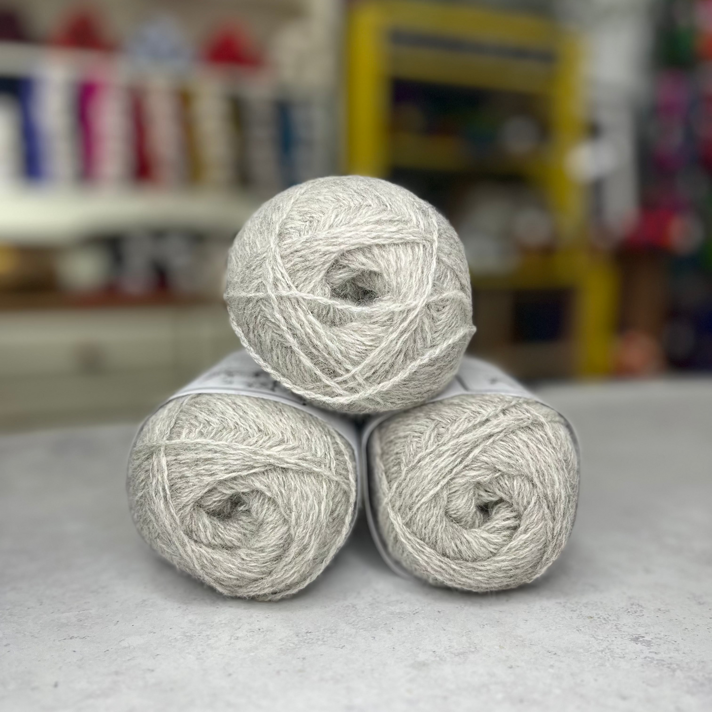 Burnfoot Wool: Naturally Blended Grey 4ply