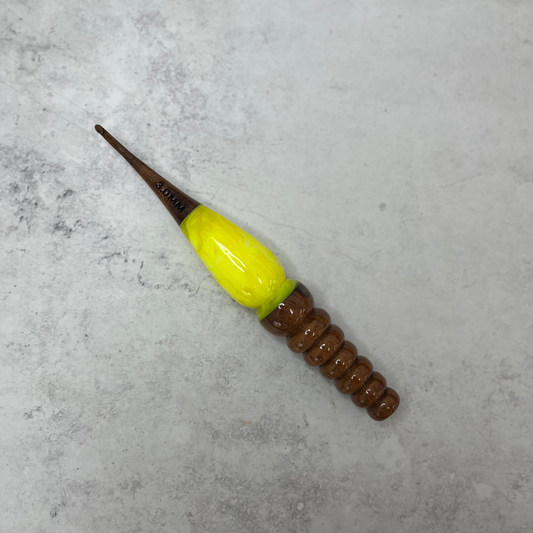 Hand Carved Wooden Crochet Hooks