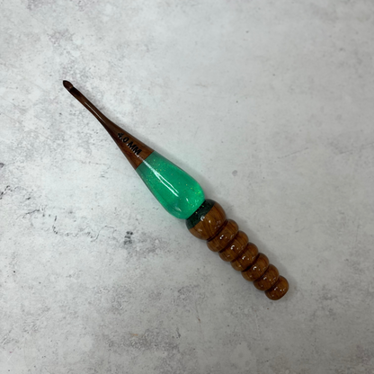 Hand Carved Wooden Crochet Hooks