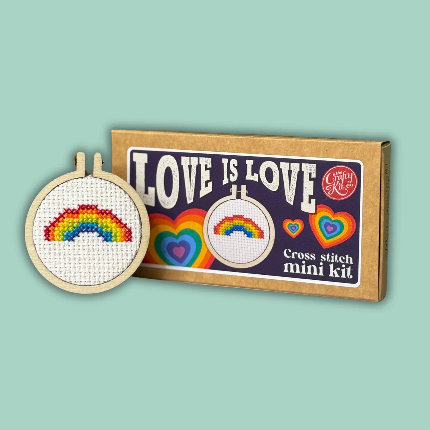 Matchbox Mini Cross Stitch Kit: Love is Love