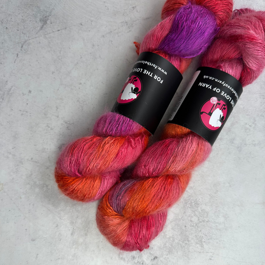 NEW Silk Kid Fluff: Orange Hibiscus
