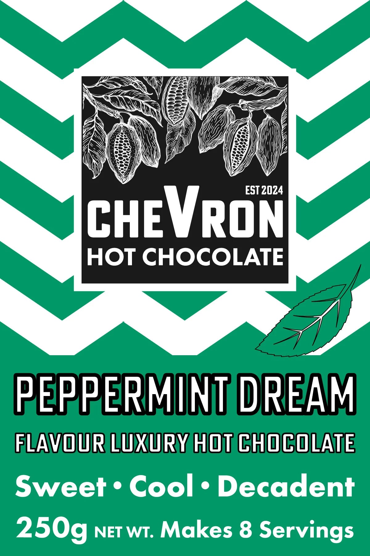 Chevron Hot Chocolate 250g Pouches