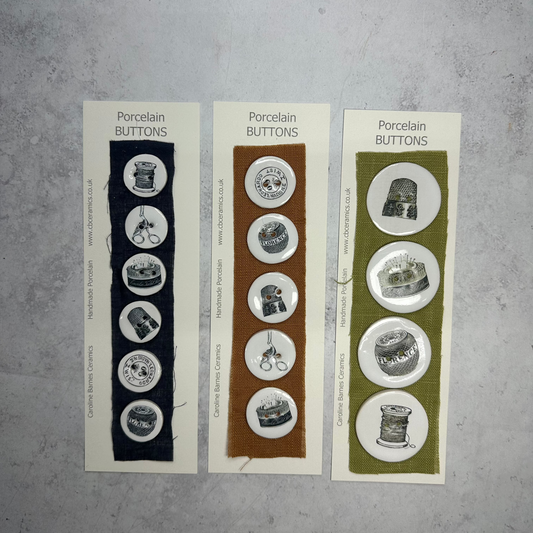 Haberdashery Porcelain Buttons