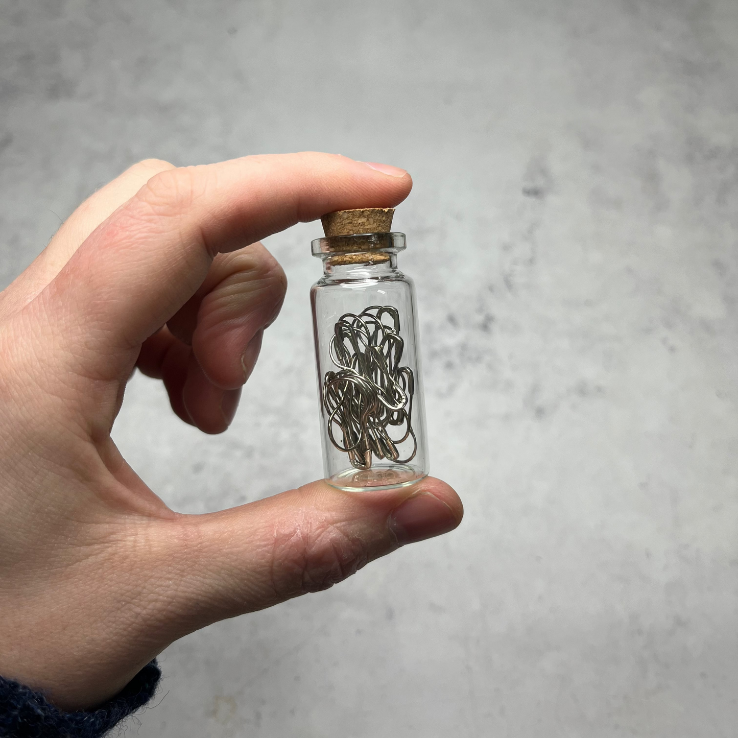 Glass Bottle Stitch Marker